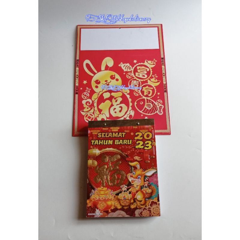 kalender harian sobek 2023 satu set papan tatakan TH shio kelinci tatakan AO