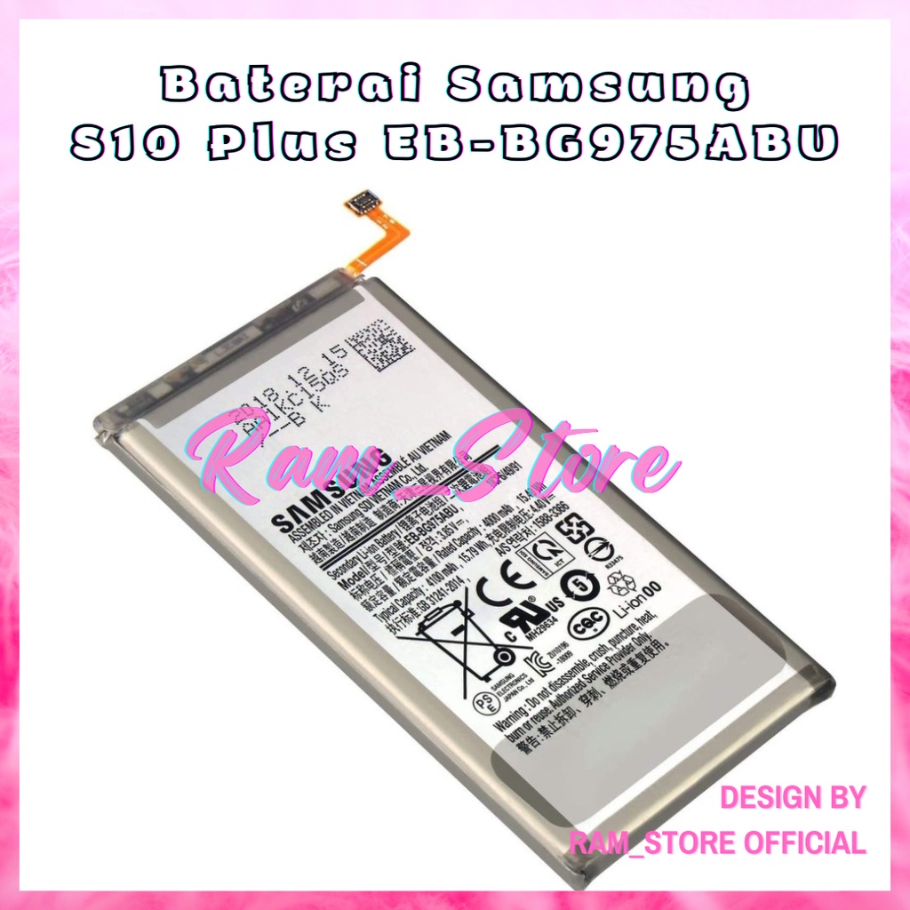 Baterai SAMSUNG S10 PLUS Baterai Batre Batery Battery SAMSUNG S10+ S10 PLUS SM-G975F