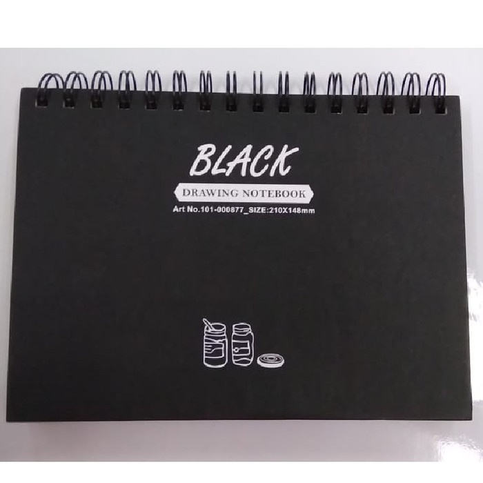 

Hot Sale Next-M Black Drawing Notebook / Balck Paper A 50 Sheets 0708 Spiral Hot Sale