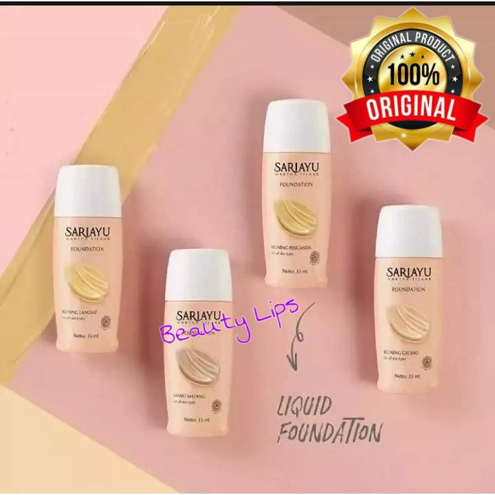 SARIAYU Foundation Kuning Langsat - Alas Bedak 35 ml