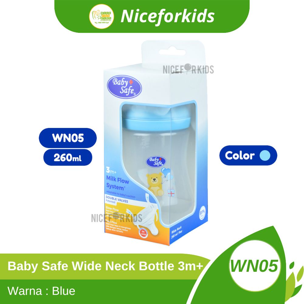 Baby Safe Bottle Wide Neck Motif 125 (WN04) /Wide Neck 250ml (WN05) / Botol Susu Anak