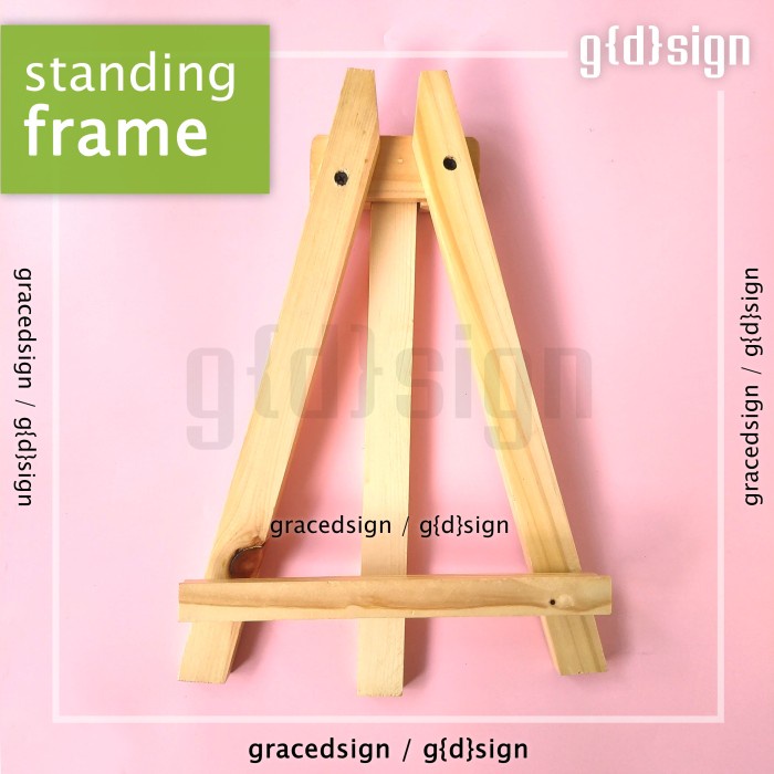 

Promo Bulan Ini Dudukan Kanvas Wooden Easel Standing Frame Bingkai Foto Dilipat Tripod Limited