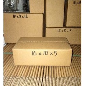 

kardus 16x10x5 tebal polos luar dalam