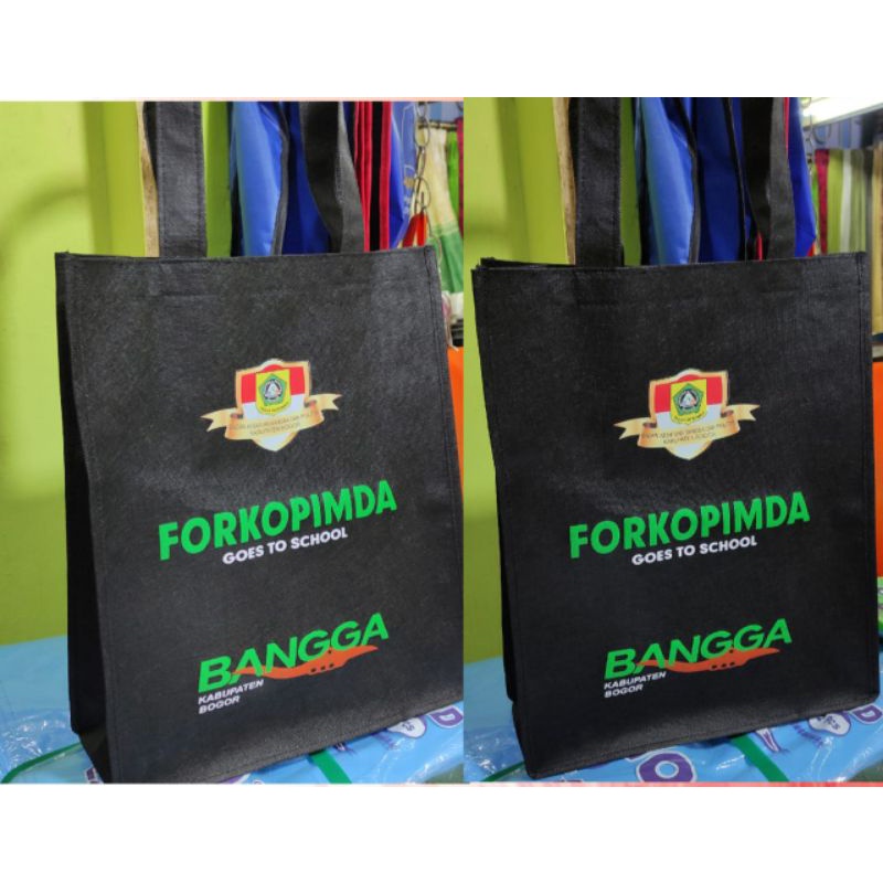 

goodie bag / Tas Spundbond 100 GSM costume jahit include sablon