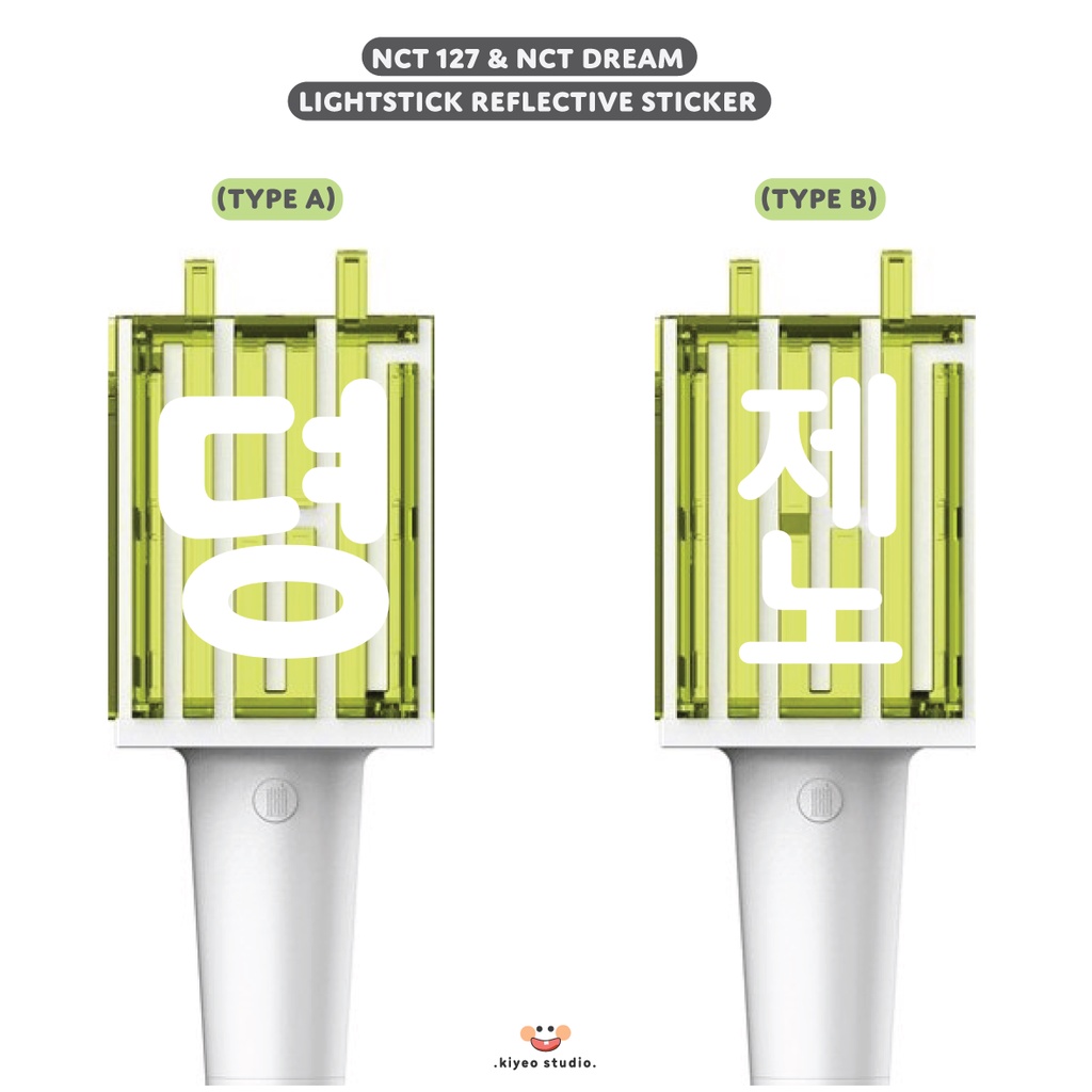 NCT Lightstick REFLECTIVE Deco Sticker