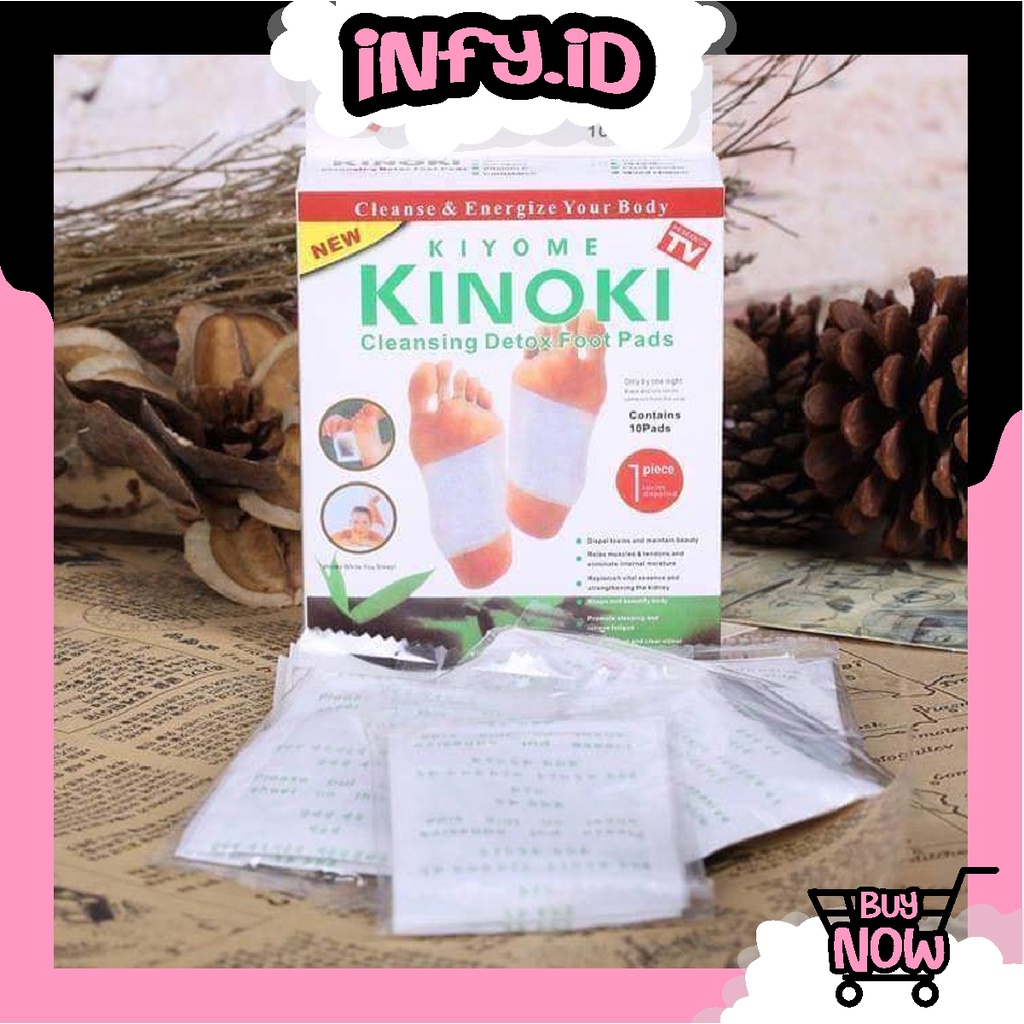 INFY - 1 Box 10 Pcs Koyo Kaki Kinoki White - Koyo Kaki Kinoki Detox R808