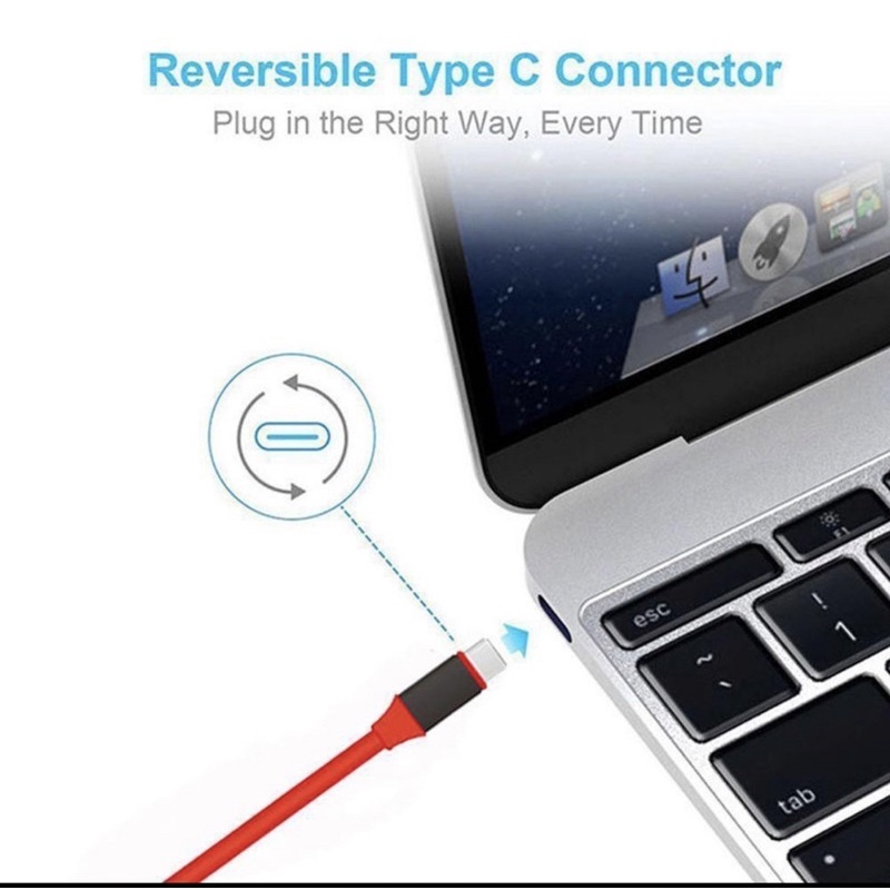 KABEL TYPE C TO HDMI - KABEL HDMI TYPE C FULL HD 1080 PANJANG 2 METER