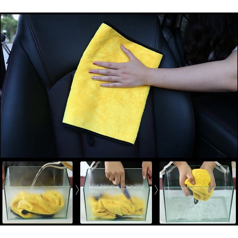 Kain Lap Microfiber Multifungsi Bersihkan Mobil Motor Dapur Super Serap Air Minyak