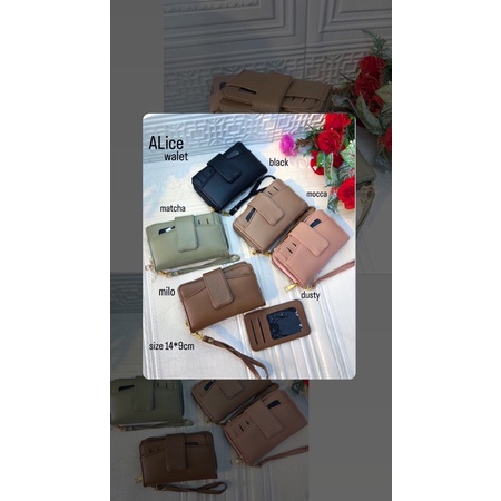 ALICE WALLET / DOMPET MEDIUM / DOMPET LIPAT / DOMPET CARD HOLDER / AQILLA BAGS