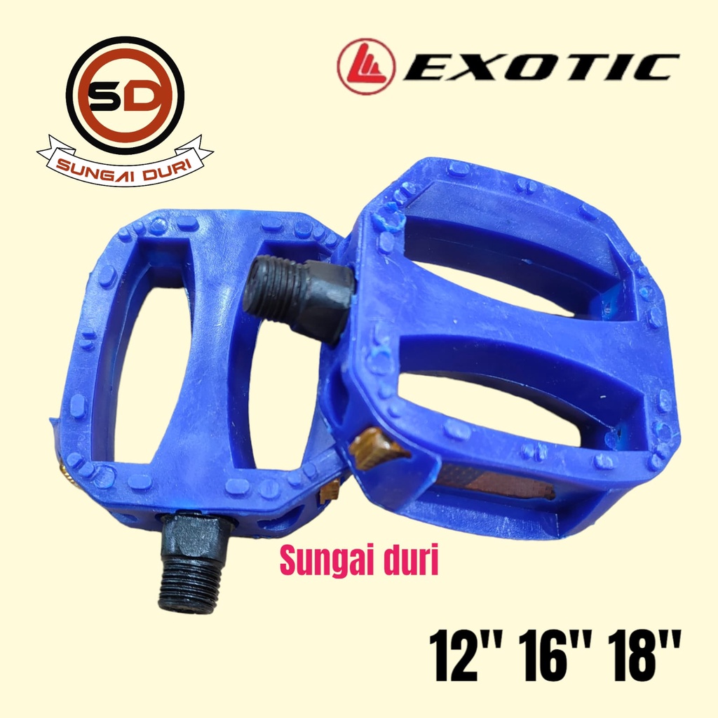 pedal sepeda anak 12 16 18 inch as kecil exotic