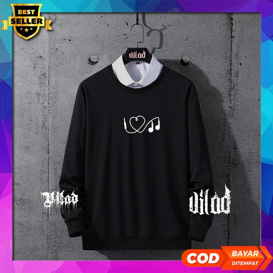 Sweater Hoodie Pria Esokboy Vrwm-065 Jaket Sweater Hoodie / Polos Hitam Jaket Hoodie Polos Pria Wani