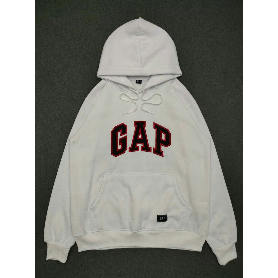 JAKET GAP HOODIE PRIA PUTIH UNISEX PREMIUM