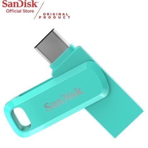 Sandisk Dual Drive Flashdisk OTG 256GB USB Type-C USb 3.1 Ultra Dual Drive Go Green