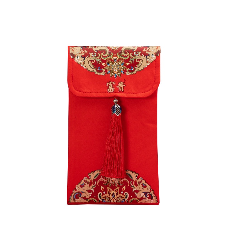 Amplop Angpao Merah Bahan Silk Satin Untuk Festival Musim Semi / Pernikahan