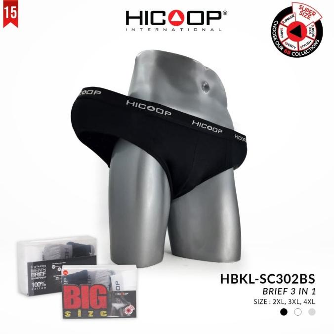 Celana dalam pria dewasa Hicoop men HBKL-SC302 BIG SIZE