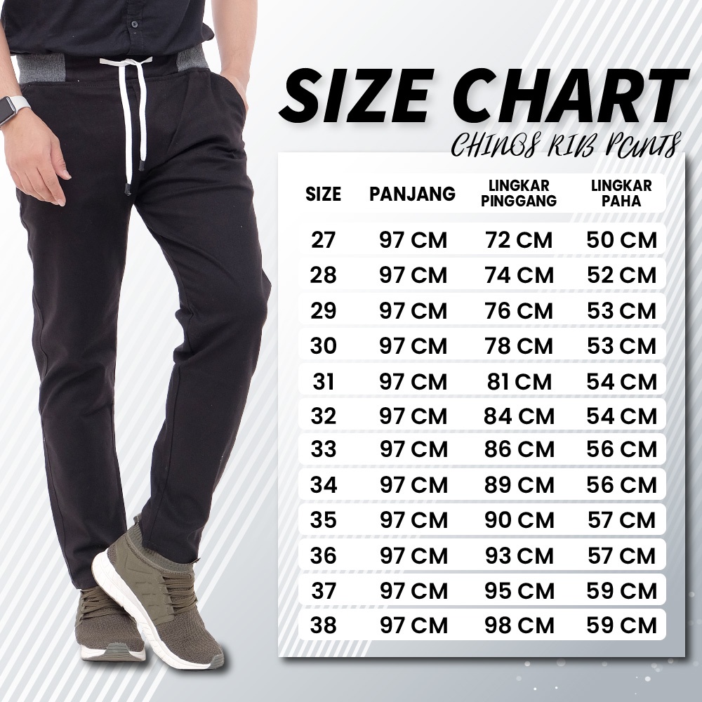 Celana Panjang Reguler Chino/Cino/Chinos Pria/Cowok Standar - Krem(Cream)/Abu(Grey)/Moca(Moca)