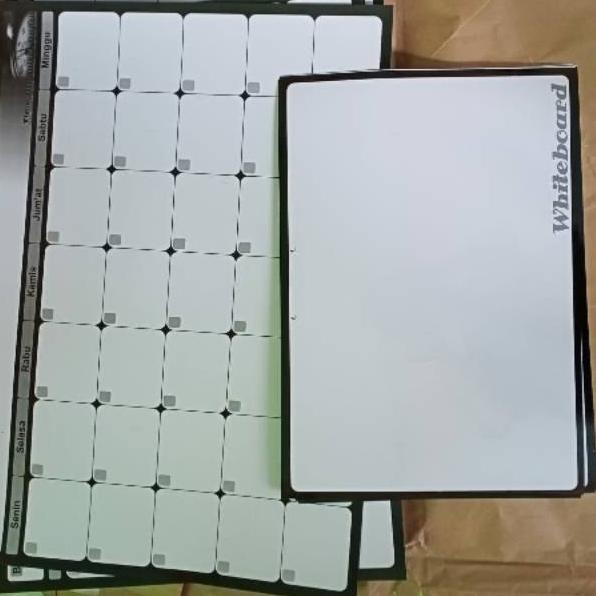 

▔ YFN Paket Whiteboard Karton Besar Kecil bonus Spidol Readystock▔