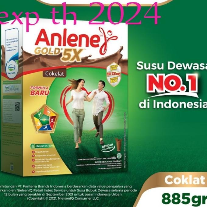 

[ COD ] susu bubuk ANLENE gold 5x coklat 885gr