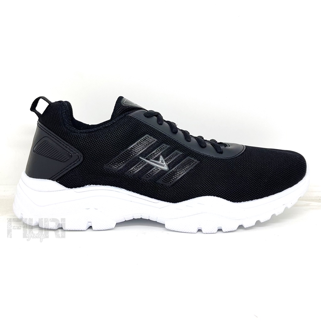 FIURI - Pro ATT Original - MCL 670 HITAM PUTIH 39-43- Sepatu Kets Pria - Sepatu Sneakers Pria - Sepatu Olahraga Sport Pria - Sepatu Casual Kanvas - Sepatu Jogging Lari Fitness Gym Senam Pria - Sepatu Sekolah Bertali SMP SMA