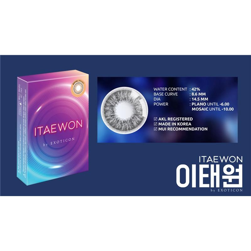 SOFTLENS ITAEWON 14,5 MM BY X2 FREE LENSCASE / SOFLEN / SOFLENS / SOFTLEN / ITAWON / ITEWON / EDP