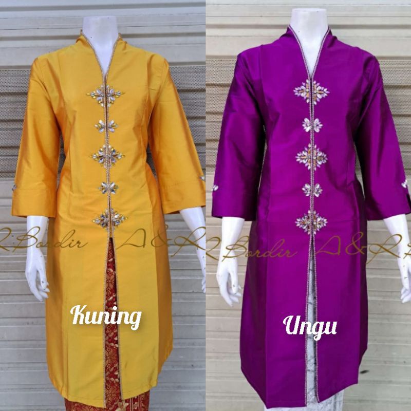 Jual Realpict Atasan Kebaya Kurung Melayu Kebaya Taffeta Payet Mewah Kebaya Kurung Kebaya