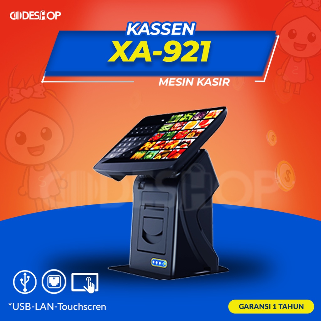 CASH REGISTER KASSEN XA-921 / XA921 POS ANDROID SMART MESIN KASIR
