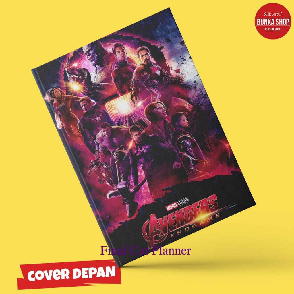 

Note Book Film Marvel Avengers End Game C Hardcover A5 Buku Tulis Catatan Murah .