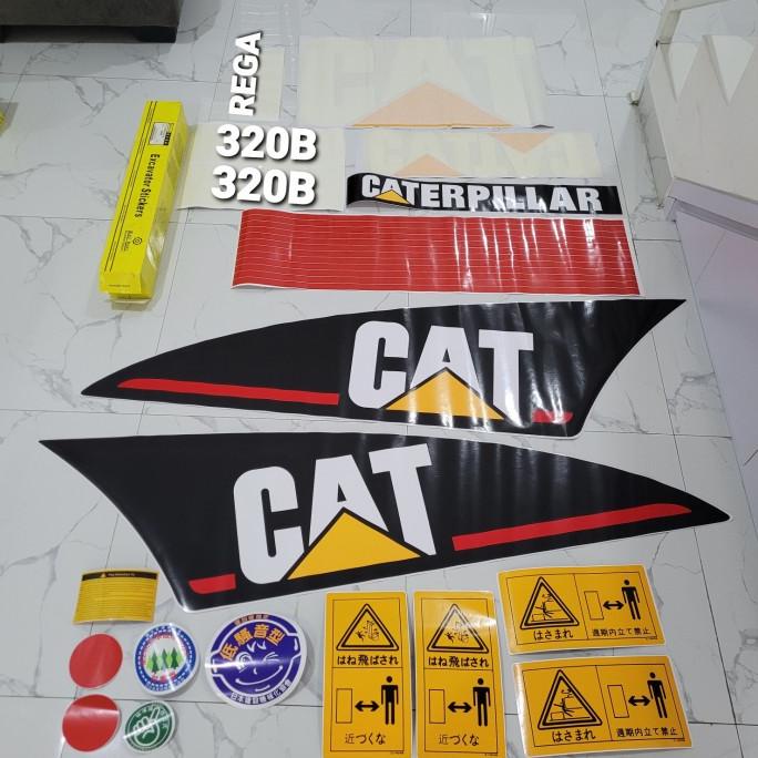 Stiker Alat Berat Stiker Caterpillar Stiker Excavator Cat 320B