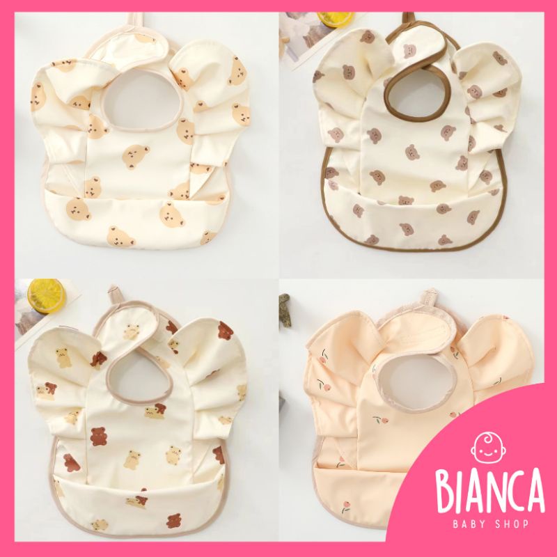 BIANCA - BEAR SERIES Bibs Anak / Slabber Anak Angel Wings PREMIUM DENMARK