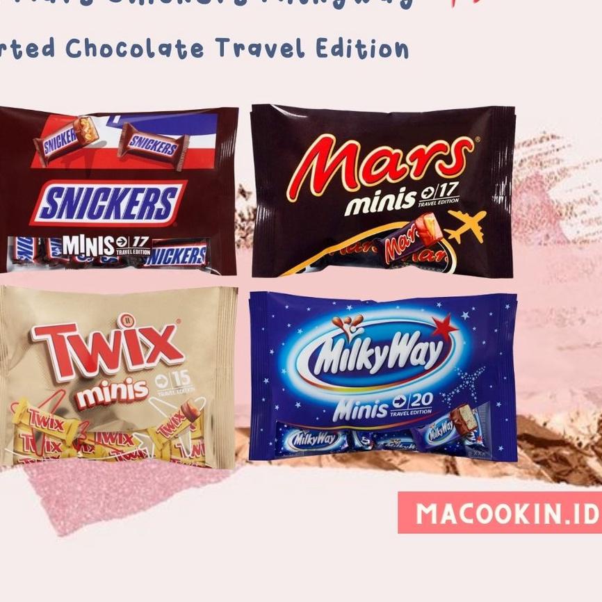 

✨MEN SALE✨ Coklat Milky Way Minis Travel Edition Milkyway Chocolate Original mars snickers twix murah