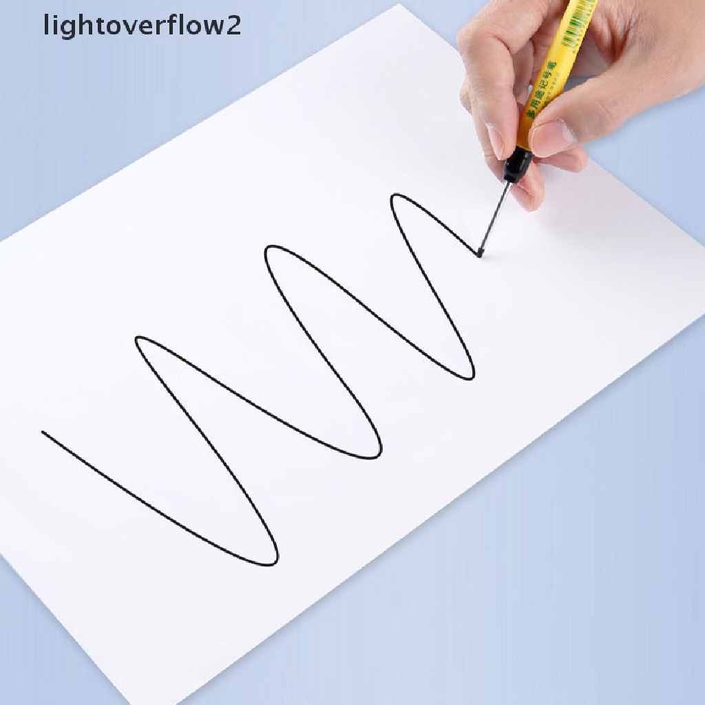 (lightoverflow2) 3pcs / Set Pena Marker 33mm Kepala Panjang Tahan Air Quick Dry Multifungsi (ID)