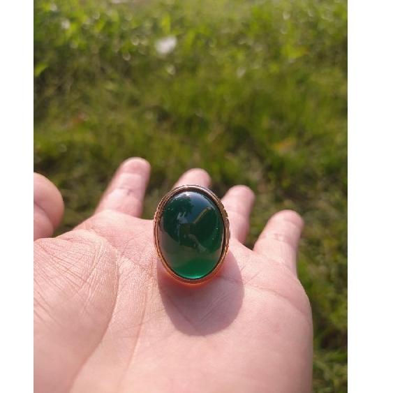 TERBARU CINCIN BATU AKIK BACAN DOKO JUMBO ASLI IMPORT 3189 ㆃ