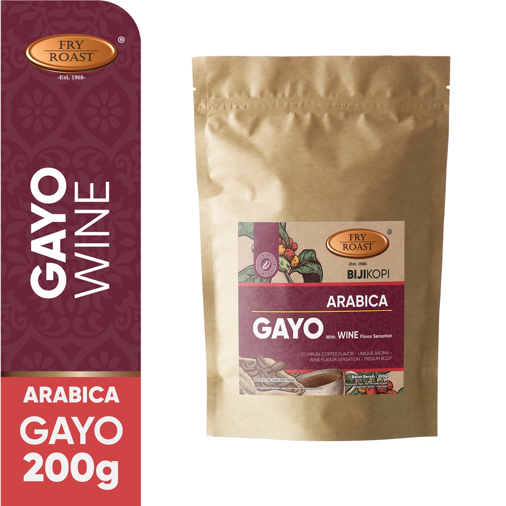 

KOPI ARABICA GAYO WINE PROCESS 200 GR BIJI/BUBUK