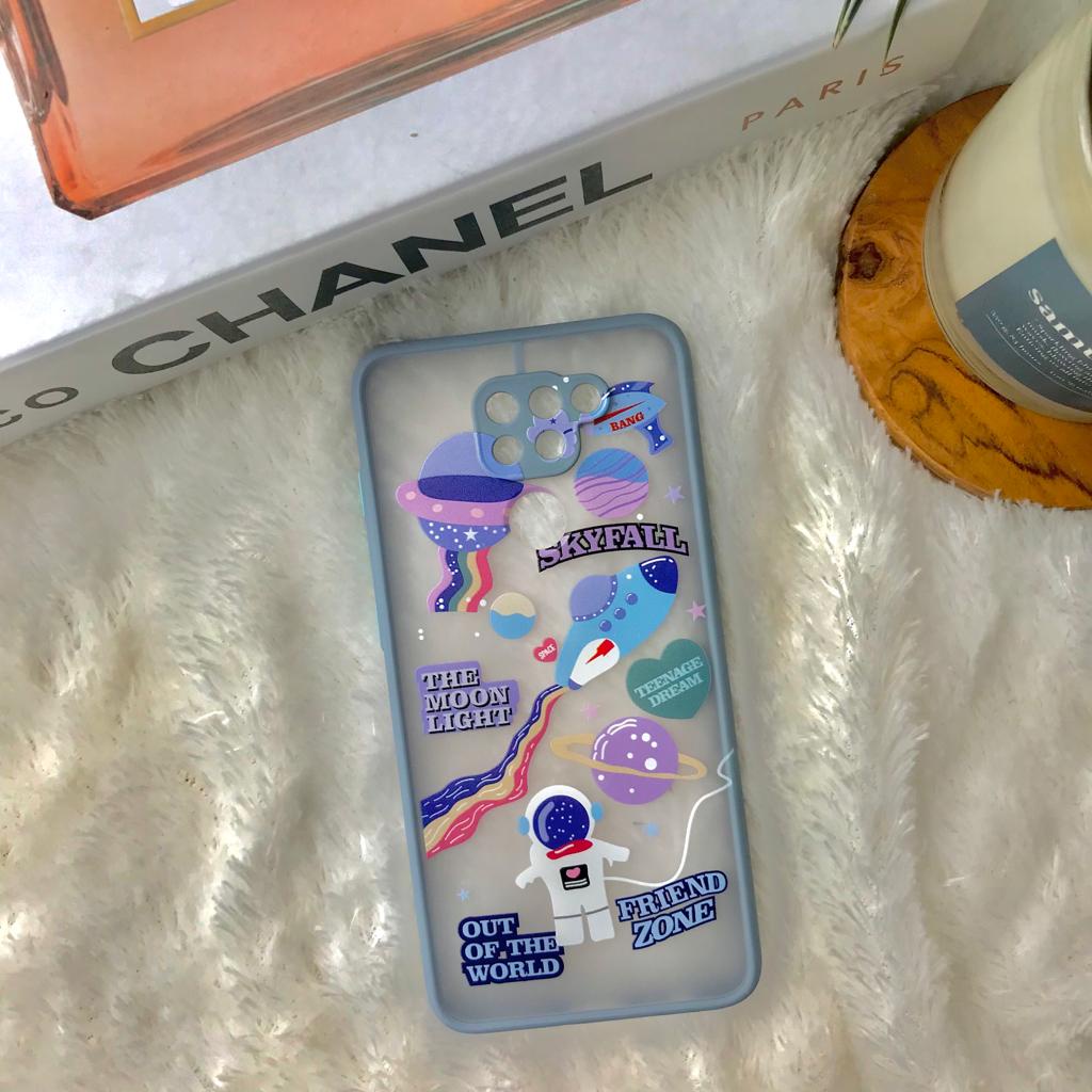 PRINTING HYBRID planet case redmi 10