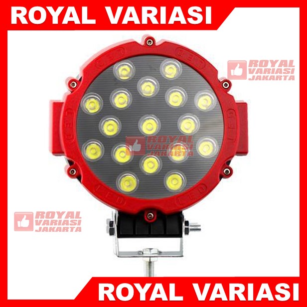 Fog Lamp LED 4x4 Off Road Lampu Kabut Foglamp Sorot Tembak 51W