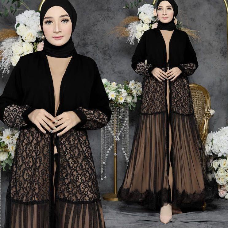 ABAYA EXCLUSIVE 10 Dubai Mahra SAUDI MAXI DRESS BUSANA MUSLIM Zephy Turki Umroh haji maulid seragam 