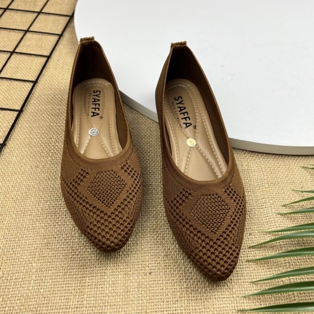 MARASYAFFA - SEPATU FLAT RAJUT WANITA (MS*26))