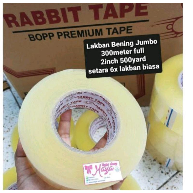 

Lakban Bening Jumbo 2inch 500yard 300meter Solasi Lem Packing Paket Sale Promo
