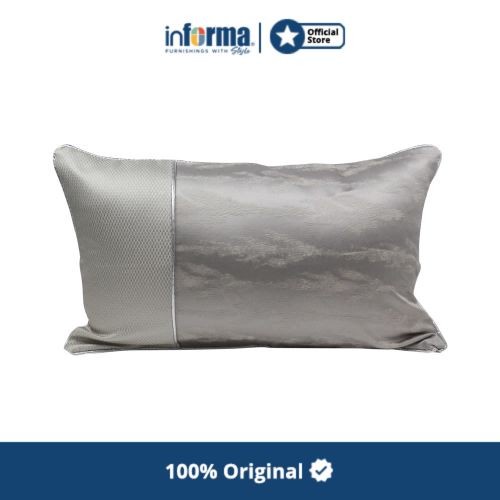 Informa - Sarung Bantal Sofa - Cushion Cover Jacquard Silver 30X50Cm