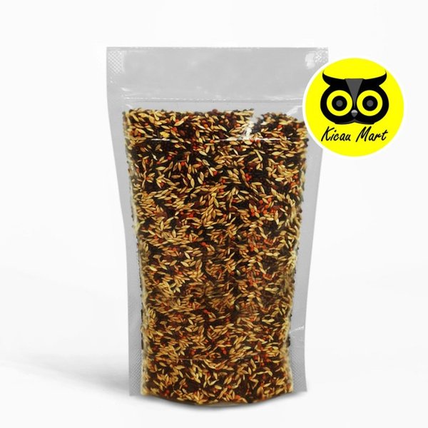 Pakan Kenari Hs Bird Food Pakan Makanan Burung Kenari Canary Seed Good Quality Pet Feed Pakan Lomba Harian Burung Kenari Gacor Panjang Durasi