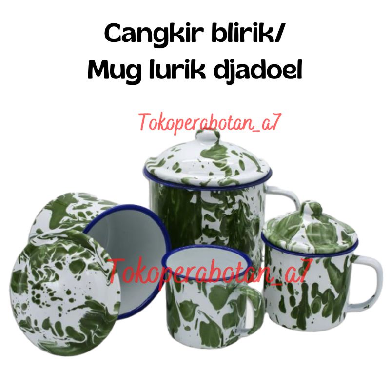 Mug blirik 9cm/mug blirik 10cm/mug blirik 12cm/mug jadul/cangkir jadoel/mug kuno/mug jokowi/Cangkir 