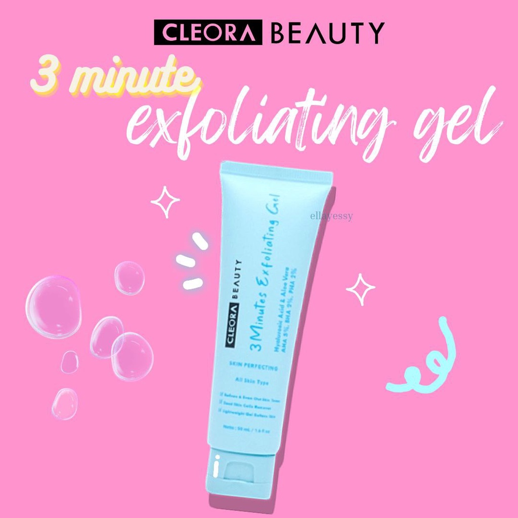 Cleora Beauty 3 Minutes Exfoliating Gel ready siap kirim