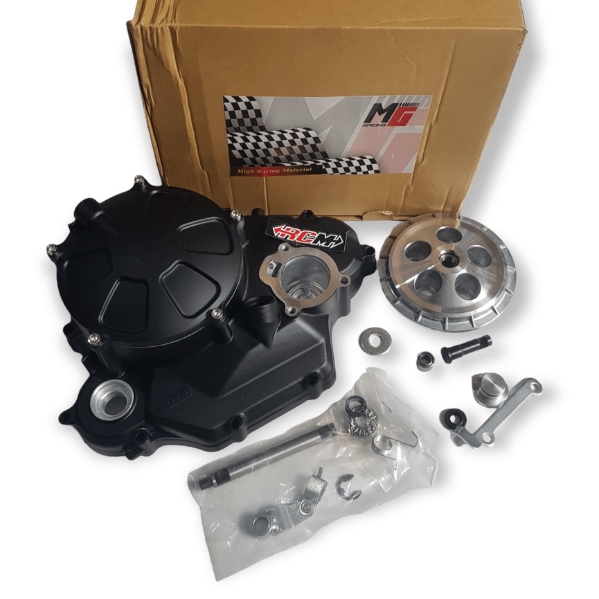 TEMPAT RUMAH BODY BODI COVER BESI KALTER CALTER CRANKCASE CRANK CASE BAK BOX BOK BLOCK BLOK MESIN KOPLING COPLING KANAN MXKING MX KING R15 R 15 XABRE VIXION Y15 ZR Y15ZR ORI ORIGINAL MG RACING ASLI