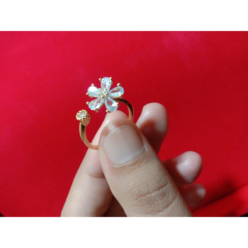 [viral]5004 cincin terlaris model bintang permata