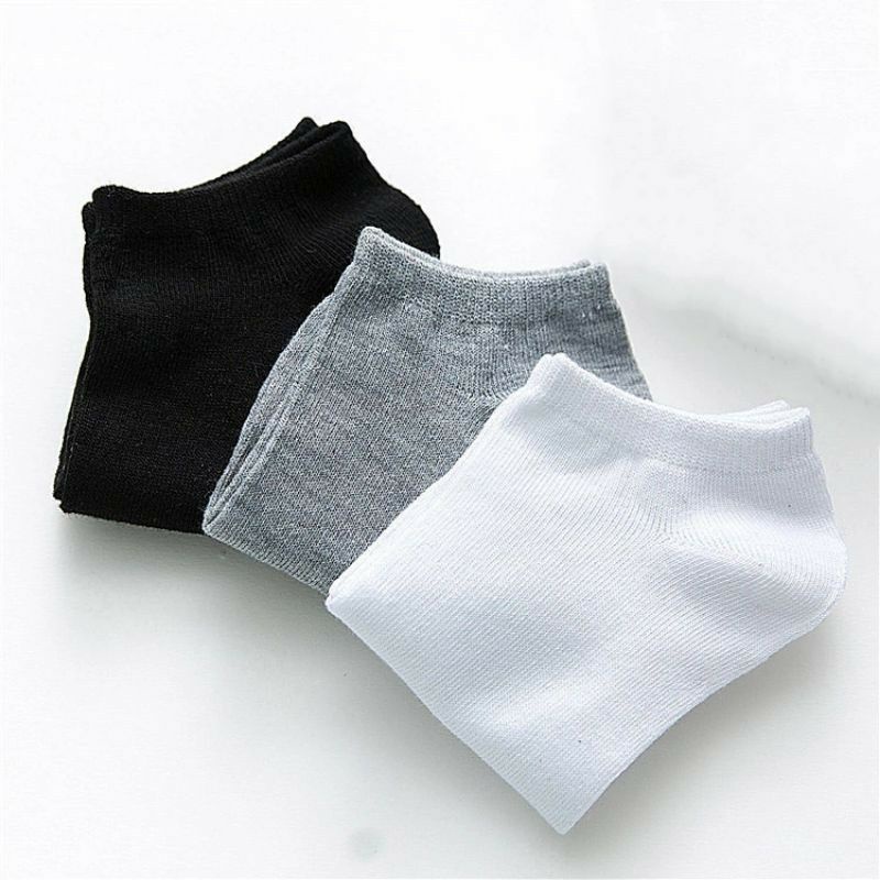 3 PASANG Kaos kaki pendek pria wanita, angkle sock