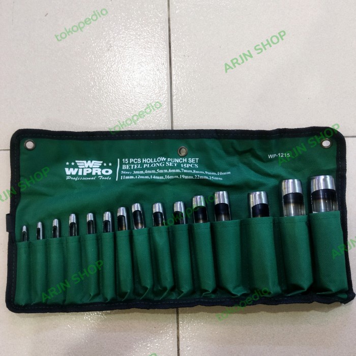 

Diskon Alat Pembolong Gasket Kulit Set 12 Pcs Merk Wipro Bagus