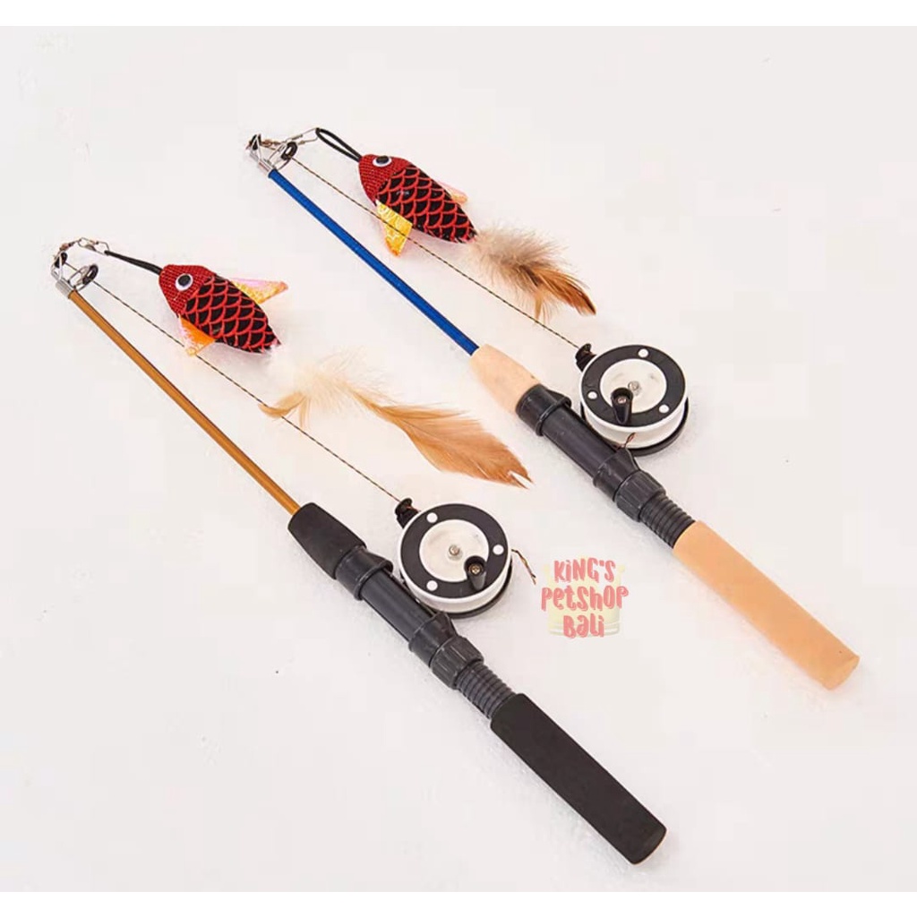 Mainan Pancing Kucing / Cat Toy / Mainan Pancing Dengan Kerek
