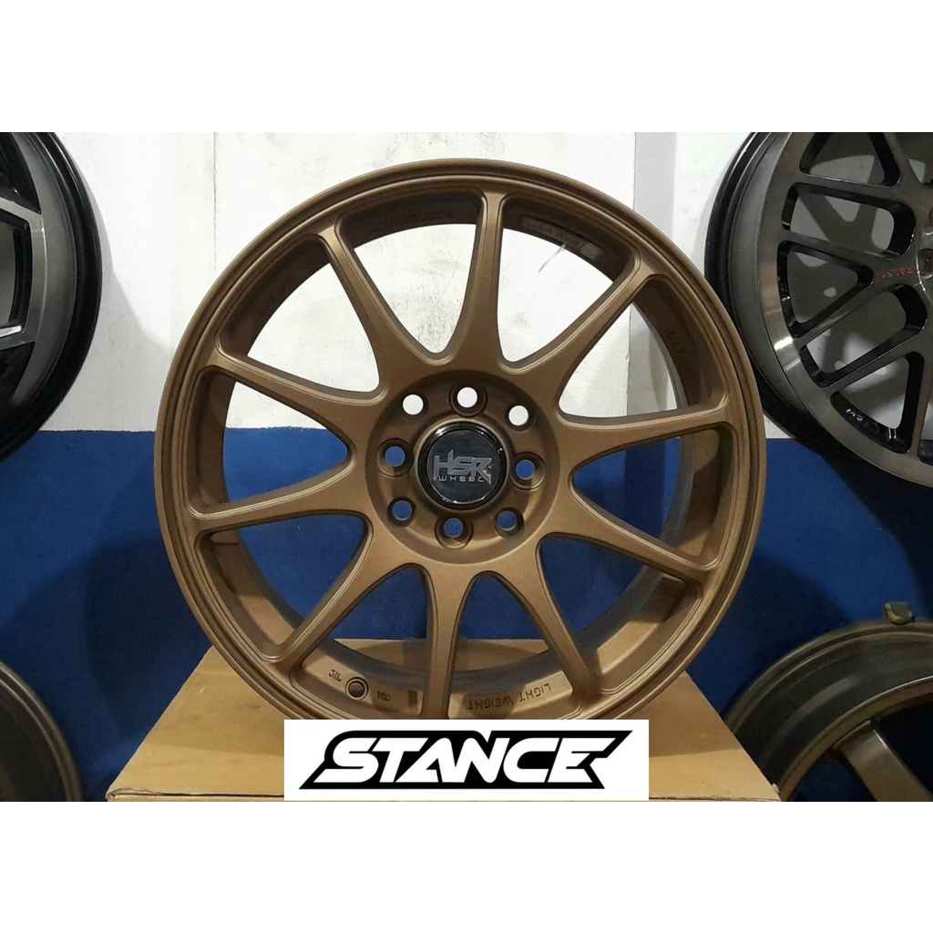 Velg Mobil Racing R15 HSR INDY BOON BOROKO Ring 15 Lebar 6,5 Bronze