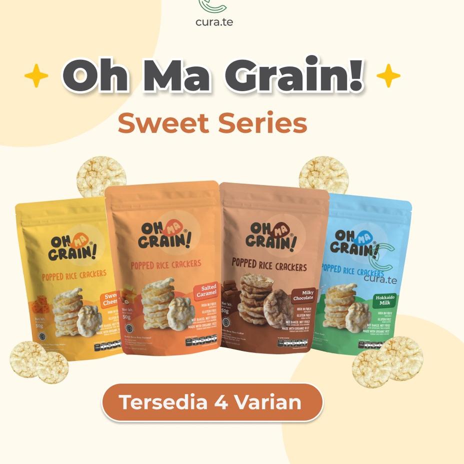 

Produk Ekslusif--OH MA GRAIN! CRACKERS BERAS SWEET SERIES | KERIPIK SNACK CEMILAN DIET SEHAT