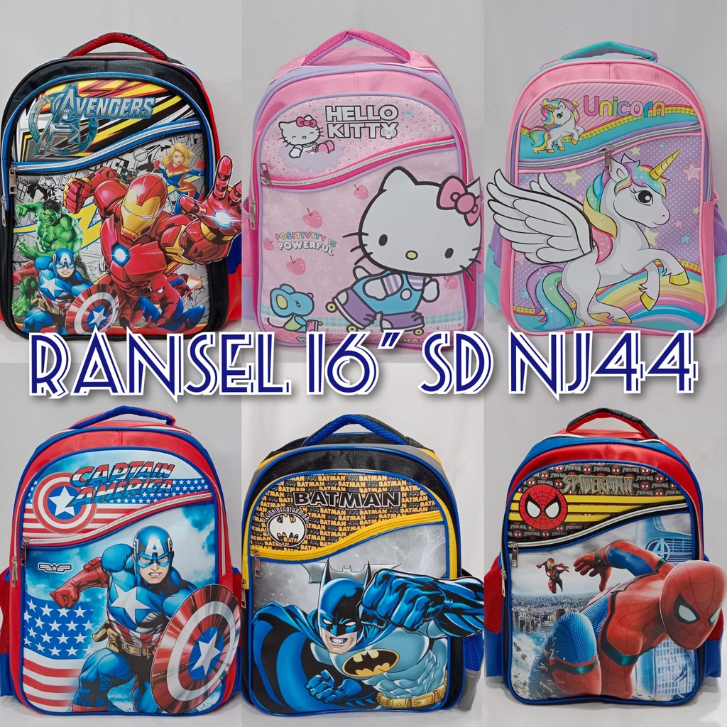 JOYELSY - TAS RANSEL SEKOLAH ANAK MOTIF NJ44 TK SD